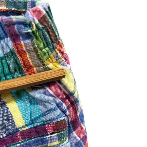 Polo Ralph Lauren Plaid 18 Month Zipper Pants Elastic Waist Pockets 100% Cotton - Picture 3 of 4